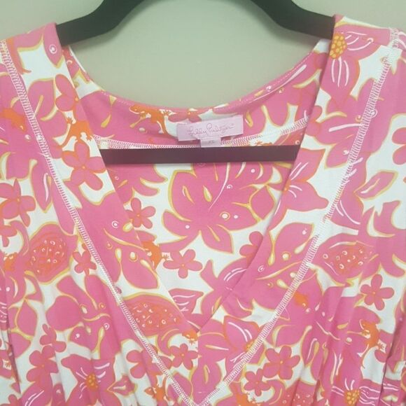 LILLY PULITZER Floral Viscose Dress - Size XS - Picture 4 of 7